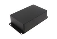 1590dflbk Hammond 1590 Series Black Die Cast Aluminium Enclosure, IP54, Flanged, Black Lid, 187.75 x 119.5 x 56mm