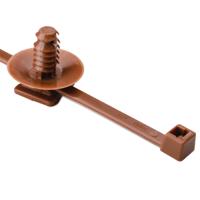156-00457 HellermannTyton Cable Tie, 202mm x 4.6 mm, Brown Polyamide 4.6, Pk-500