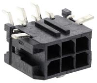 43045-0609 Molex Micro-Fit 3.0 Series Right Angle Surface PCB Header, 6 Contact(s), 3 mm Pitch, 2 Row, Shrouded