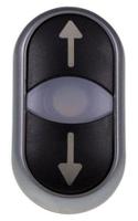 m22-ddl-s-x7-x7 Eaton M22 Series, Black Push Button, Momentary, 23mm Cutout