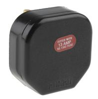 854-396 RS PRO UK Mains Plug, 13A Black, Cable Mount Thermoplastic, 250 V