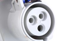 4231663 Scame IP44 Blue Panel Mount 2P + E Industrial Power Socket, Rated At 16A, 230 V
