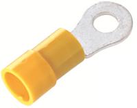 178-7276 RS PRO Insulated Ring Terminal, 6.5mm Stud Size, 2.5mm² to 6mm² Wire Size, Yellow