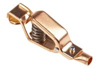 205-389 RS PRO Crocodile Clip Crocodile Clip Connection, Copper Contact, 100A, Orange