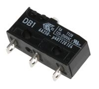 db1c-a1aa ZF Button Micro Switch, Solder Terminal, 6 A @ 250 V ac, SPDT