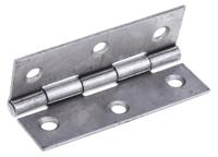436-5058 RS PRO Steel Butt Hinge, Screw Fixing, 75mm x 49mm x 1.4mm