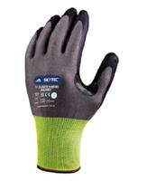 skg00011f Skytec Black, Grey Nitrile Cut Resistant Gloves, Size 7, Nitrile Foam Coating