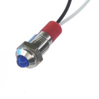 pl08sl152 CML Innovative Technologies PL08SL Series Blue Panel LED, 12V, 8mm Mounting Hole Size, Lead Wires Termination, IP67