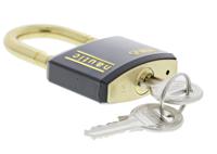 xr0084-40 ABUS Key Weatherproof Brass Safety Padlock, 6mm Shackle, 40mm Body