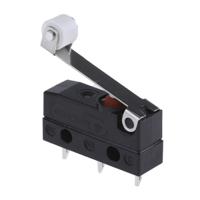 dc1c-a1rc ZF Roller Lever Micro Switch, Solder Terminal, 6 A @ 250 V ac, SPDT, IP6K7