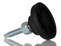 224-5785 RS PRO M6 40mm Dia. Polyamide Adjustable Foot, 500kg Static Load Capacity 30° Tilt Angle