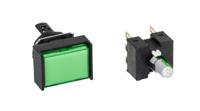 a165l-jgm-24d-2 Omron A16 Series Illuminated Push Button, Momentary, Panel Mount, 16mm Cutout, DPDT, Green LED, 250V, IP65