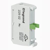 0-229-02 Legrand OSMOZ Contact & Light Block - SPNO 600 V ac