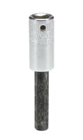 01050006 STAHLWILLE 1/4 in Drive Bit Socket, Hex Bit, 6mm, 55 mm Overall Length