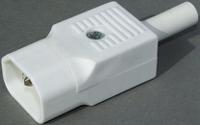 px0686wh Bulgin C14 Cable Mount IEC Connector Male, 10A, 250 V