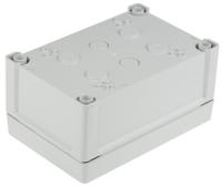 ta-191209-enclosure Fibox TEMPO Series Grey ABS Enclosure, IP65, Grey Lid, 187.2 x 122.2 x 89.9mm