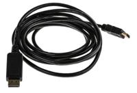 186-3036 RS PRO Male DisplayPort to Male HDMI, PVC  Cable, 1080p, 3m