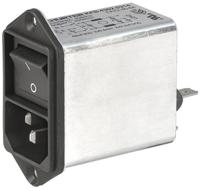 43025314 Schurter 6A, 250 V ac Male Screw Filtered IEC Connector 2 Pole 4302.5314, Quick Connect