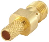 32k107-306l5 Rosenberger SMA Series, Jack Cable Mount SMA Connector, 50Ω, Crimp Termination, Straight Body