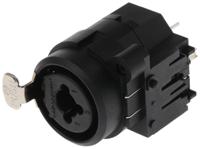 ncj6fi-s Neutrik Chassis Mount XLR Connector, Female, 50 V, 3 Way, Gold over Nickel Plating