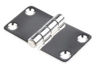 749-1696 RS PRO Stainless Steel Butt Hinge, 68mm x 37mm x 2mm