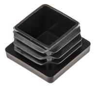 526-0667 RS PRO Black Square Tube Plug, 25.4mm