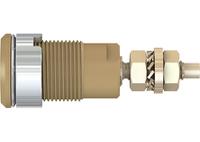 233020-27 Staubli Brown Female Banana Socket, 4 mm Connector, Solder Termination, 32A, 1000V, Gold Plating