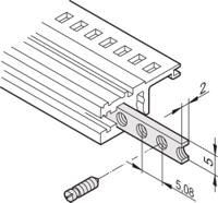 34565-196 nVent SCHROFF Guide Rail Horizontal Rail for Use with Cases, Subracks