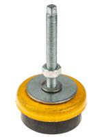 126-3896 RS PRO M12 Rubber Adjustable Foot, 600kg Static Load Capacity