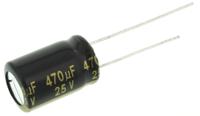 eeufm1e471 Panasonic 470μF Aluminium Electrolytic Aluminium Electrolytic Capacitor 25V dc, Radial, Through Hole - EEUFM1E471