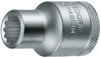 d-19-33 Gedore 1/2 in Drive 33mm Standard Socket, 12 point, 44.5 mm Overall Length