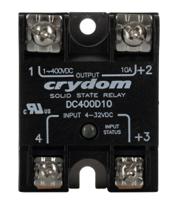 dc400d10 Sensata Crydom DC Series Series Solid State Relay, 10 A Load, Panel Mount, 300 V dc Load, 32 V dc Control