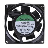 sf23080a2083hslgn Sunon SF Series Axial Fan, 230 V ac, AC Operation, 39.1m³/h, 16W, 80mA Max, 80 x 80 x 38mm