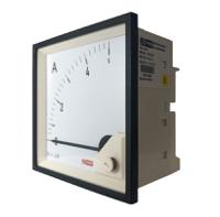 186-2458 RS PRO Analogue Panel Ammeter 5 (Input, Scale)A AC, 92mm x 92mm, 1 % Moving Iron