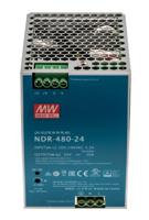 ndr-480-24 MEAN WELL NDR Switched Mode DIN Rail Power Supply, 90 → 264V ac ac Input, 24V dc dc Output, 20A Output, 480W