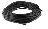 404-180 RS PRO PVC Black Cable Sleeve, 4mm Diameter, 30m Length