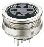 0306-06 Lumberg 6 Pole Din Socket, DIN EN 60529, 5A, 250 V ac IP68, Female, Wall Mount