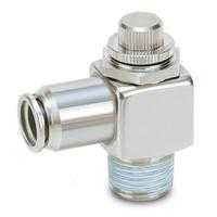 asg321f-01-06s SMC ASG Series Tube Flow Controller, G 1/8 Inlet Port, R1/8in Tube Inlet Port x 6mm Tube Outlet Port