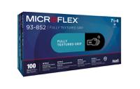 93852080 Ansell 93-852 Black Powder-Free Nitrile Disposable Gloves, Size 7.5-8, Medium, 100 per Pack