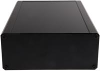 188-1265 RS PRO Black Extruded Aluminium Heat Sink Case, IP40, Black Lid, 300 x 200 x 86mm