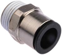 3175-14-21 Legris LF3000 Series Straight Threaded Adaptor, R 1/2 Male to Push In 14 mm, Threaded-to-Tube Connection Style