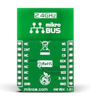 mikroe-1305 MikroElektronika nRF T Click nRF24L01P RF Transceiver mikroBus Click Board for Active RFID, Game Controllers, Home &