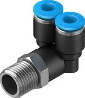 qsyl-14-6 Festo Y Threaded Adaptor, Push In 6 mm to Push In 6 mm, Threaded-to-Tube Connection Style, 153174