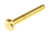 483-1410 RS PRO Slot M3 Pan Brass Machine Screws DIN 85 x 20.0mm