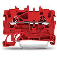 2001-1203 WAGO  TOPJOB S Series Red, 1.5mm², 1-Level, Push-In Cage Clamp Termination, ATEX, EAC Ex, IECEx