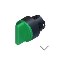 238-3934 RS PRO 2 Position Selector Switch Head, 22.5mm Cutout, Green Handle