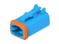 dt06-4s-tn07 TE Connectivity, DT06-4S Automotive Connector Socket Blue Cable 4 Way, Cable Termination DT06-4S-TN07