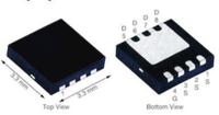 siss66dn-t1-ge3 Vishay SIS Type N-Channel MOSFET, 178.3 A, 30 V Enhancement, 8-Pin PowerPAK 1212-8S SISS66DN-T1-GE3