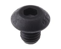 822-9105 RS PRO Black, Self-Colour Steel Hex Socket Button Screw, ISO 7380, M5 x 6mm