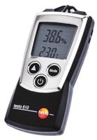 0560-0610 Testo 610 Hygrometer, ±2.5 %RH Accuracy, +50°C Max, 100%RH Max, UKAS Calibration